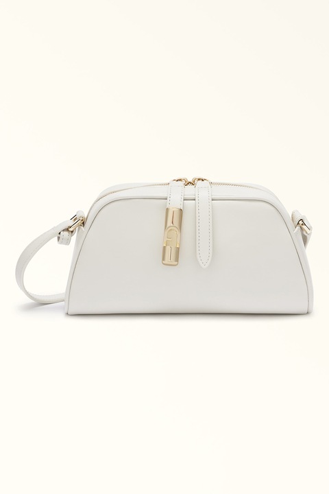 Furla, Кожена чанта през рамо Goccia, Крем