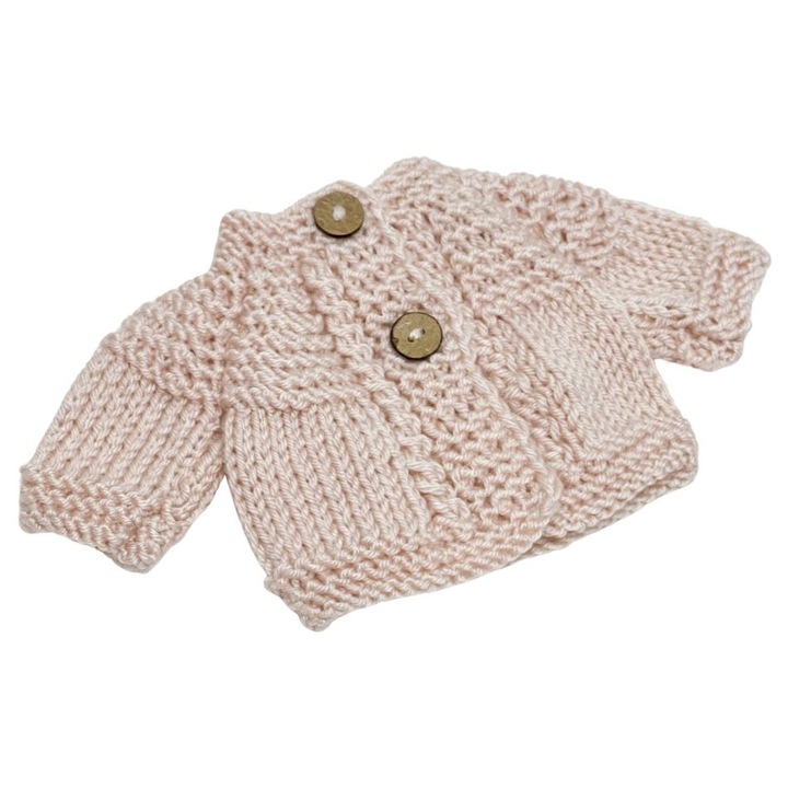 Пуловер за кукли, Przytullale, 38 см, бежов, лесен за обличане
