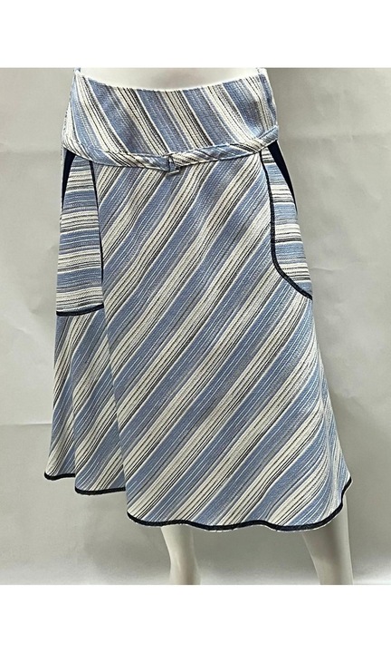 Fusta dama Midi, Lana, Alb, 56 RO
