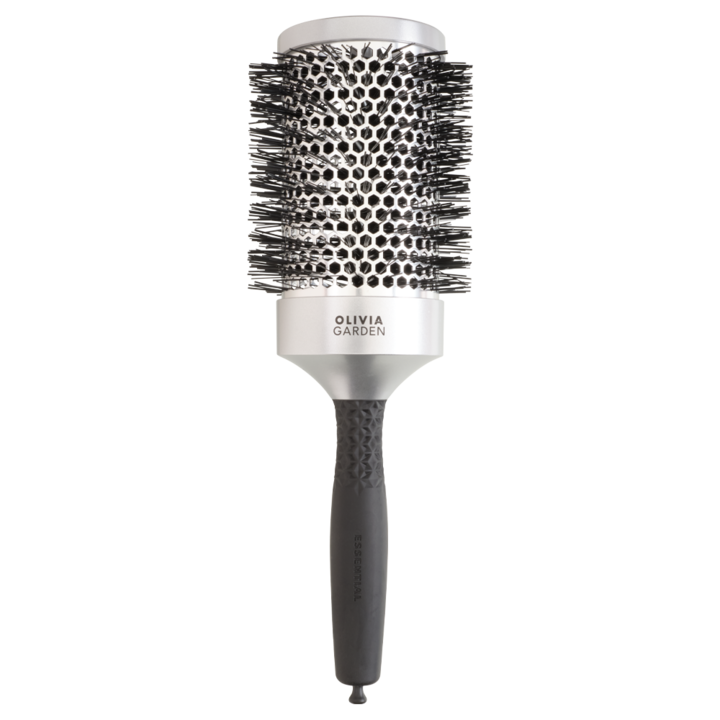 Perie de Par Profesionala, Olivia Garden, Essential Blowout Classic, Silver, 65mm