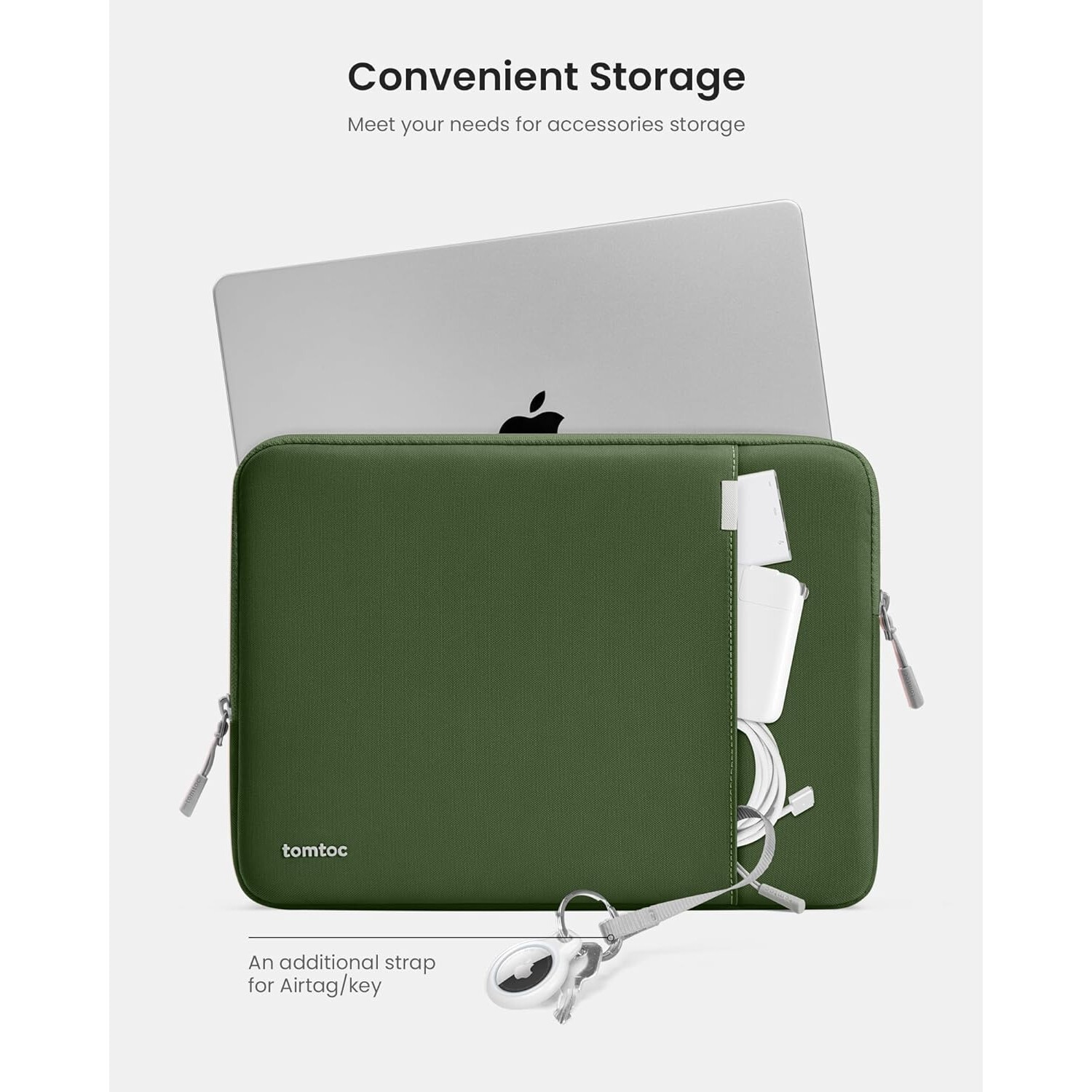Husa laptop, pentru 16 inchi, A13, TomToc, verde