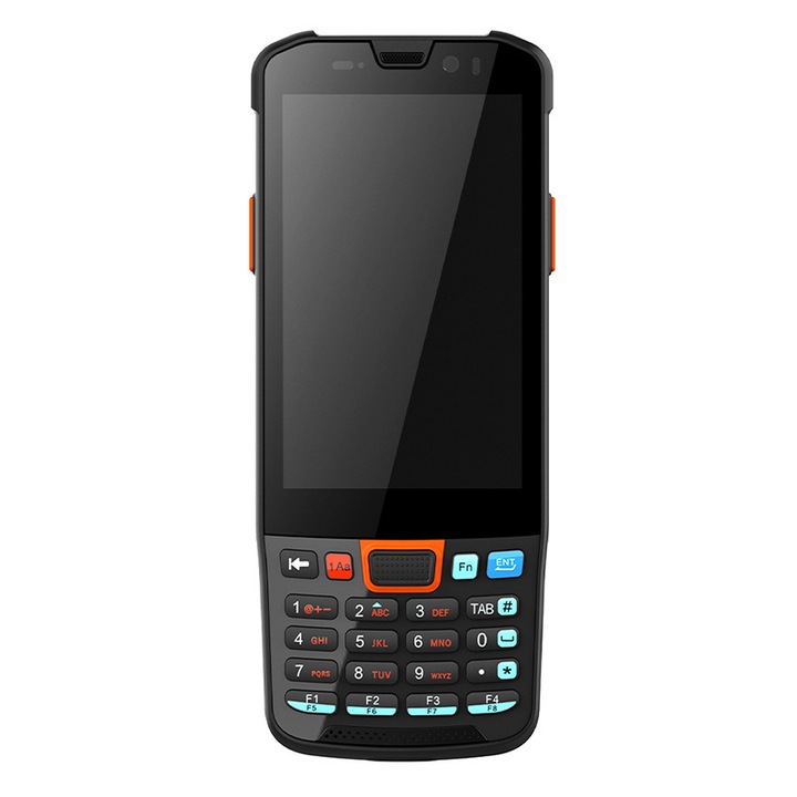 Vezeték nélküli kézi szkenner, mobil adatterminál gyűjtő, vonalkód PDA, globális megvilágítás, 60 képkocka/mp, USB/TYPE-C, CMOS, fehér kitöltő fény, fekete
