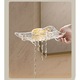 Savoniera din Plastic Cyrax, 15 x 9 cm, cu Scurgere Apa, Design Modern, Transparent