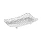 Savoniera din Plastic Cyrax, 15 x 9 cm, cu Scurgere Apa, Design Modern, Transparent