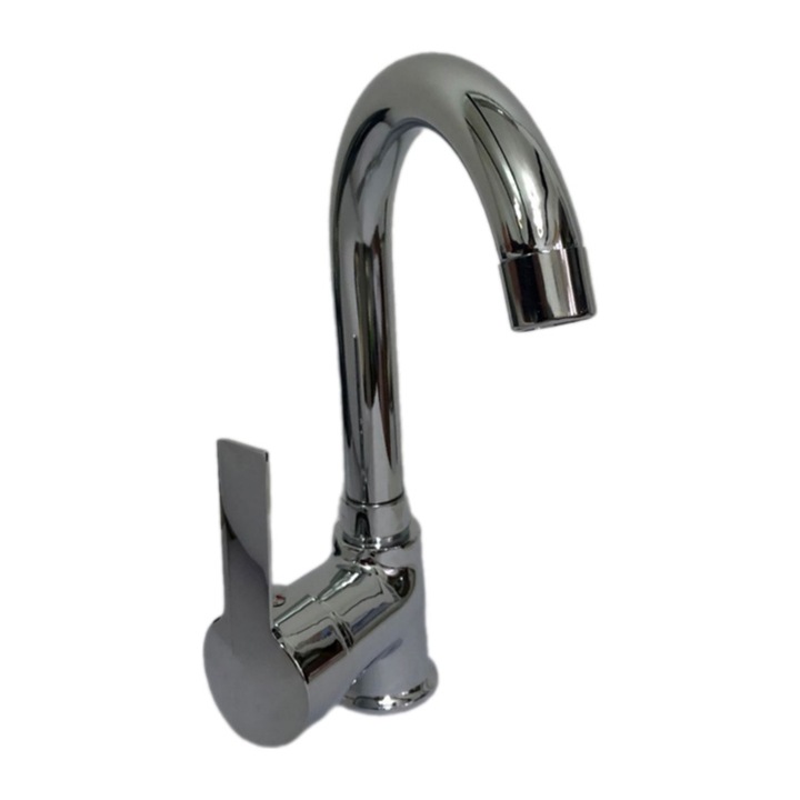 DELTA, Csap a mosogatóhoz, rövid nyakkal, króm