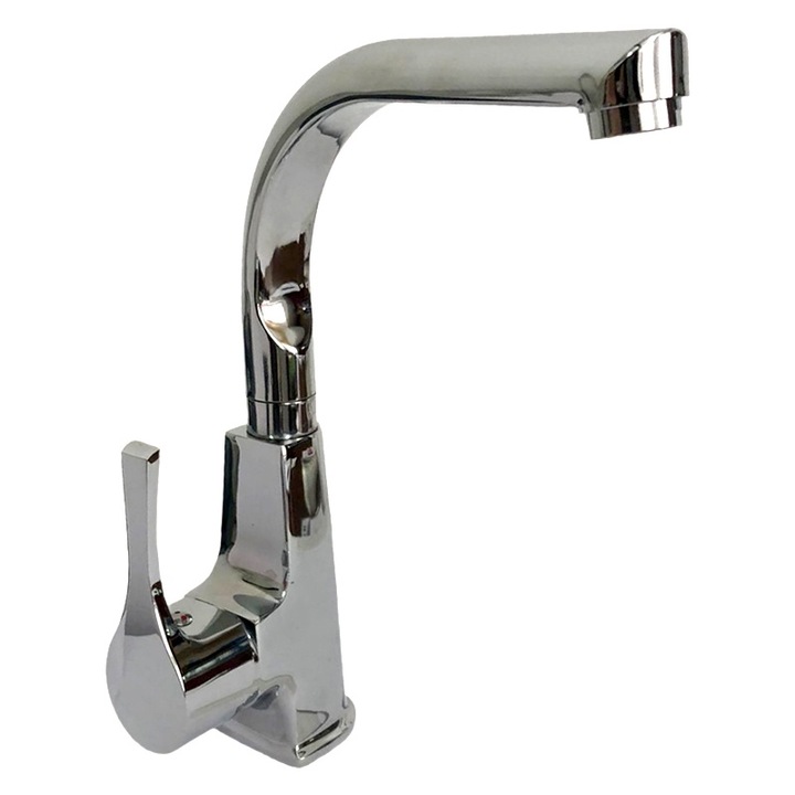 Csaptelep a mosogatóhoz, hattyúnyak, LOTUS, króm