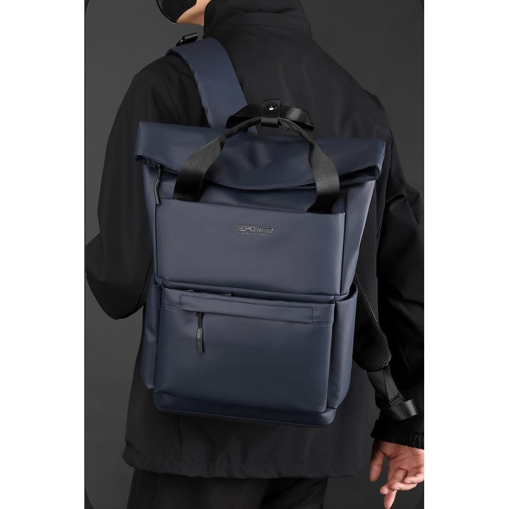 Rucsac multifunctional, laptop, impermeabil, office, business, albastru inchis, Obralix®