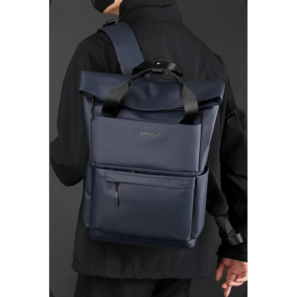 Rucsac multifunctional, laptop, impermeabil, office, business, albastru inchis, Obralix®