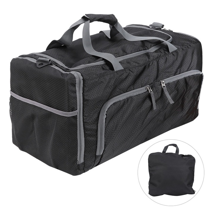 Sporttáska, longziming, multifunkcionális, nagy kapacitású, vízálló, összecsukható, utazáshoz és fitnesz tevékenységekhez