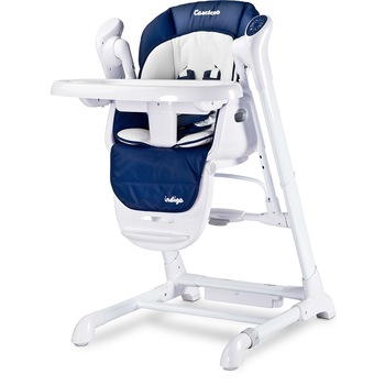 Scaun de masa cu leagan electric Caretero Indigo 2 in 1 Navy Scaun de masa cu leagan electric Caretero Indigo 2 in 1 Navy