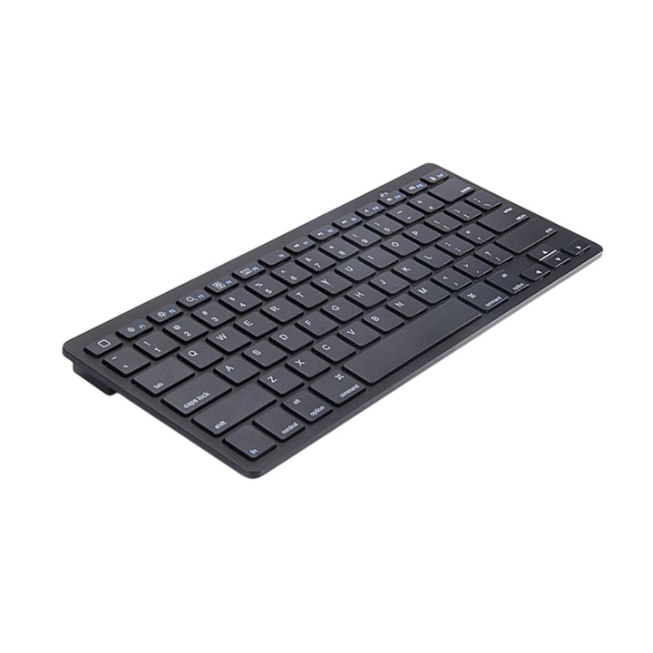 COSDIMI Slim vezeték nélküli Bluetooth billentyűzet – kompakt, hordozható, kompatibilis PC, Mac, iPad, Android, okostévé – 78 gombos, modern dizájn, fekete