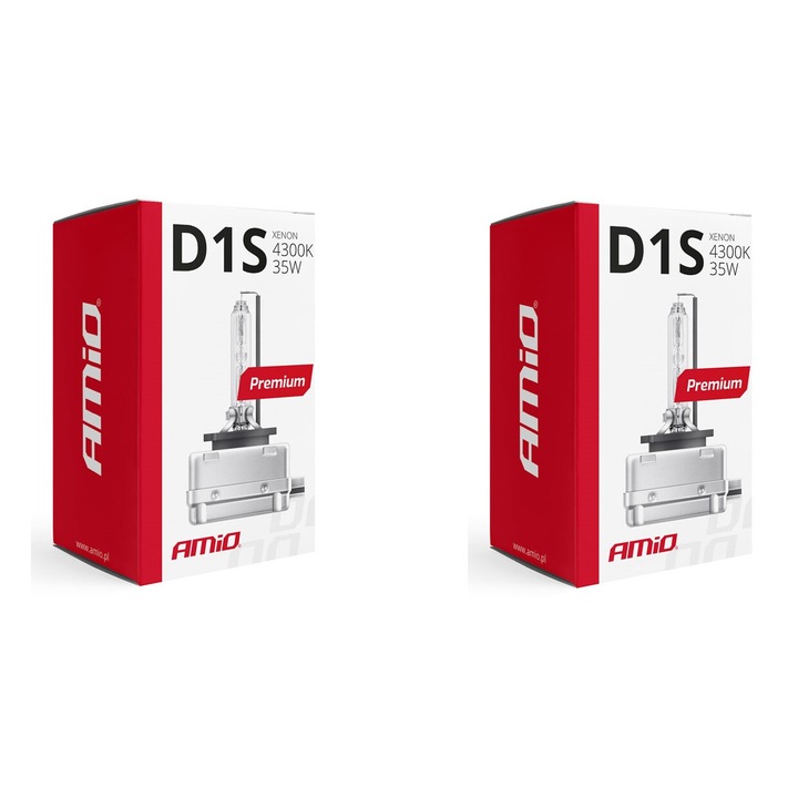 Set 2 becuri xenon D1S PREMIUM 12V 35W 4300K