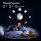 Proiector planetariu, RorAem, Proiector Galaxii si Cer Instelat, lumina de noapte pentru copii, proiectie 3M, design prietenos cu copiii, Redare Muzica prin Bluetooth, 13 discuri de proiectie cu sistemul solar, pamant, luna si galaxii, rotativ 360° negru