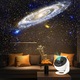 Proiector planetariu, RorAem, Proiector Galaxii si Cer Instelat, lumina de noapte pentru copii, proiectie 3M, design prietenos cu copiii, Redare Muzica prin Bluetooth, 13 discuri de proiectie cu sistemul solar, pamant, luna si galaxii, rotativ 360° negru