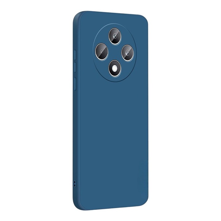 Silicon Jelly TPU G-Tech Liquid Cover, съвместим с Oppo Reno 12F, изработен от силикон, тънък, гъвкав, тъмно син