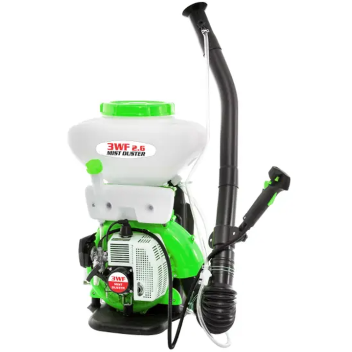 Atomizor Ruris 3WF-2.6, putere 2.9 CP, 42 CC, 2 timpi, rezervor solutie 14 L, stropire orizontala 12 m, stropire verticala 7 m, viteza refulare 100 m/s