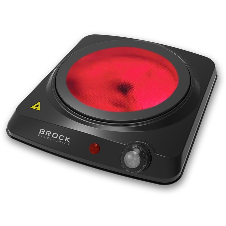 Plita electrica, SDLOGAL®, 1500W, Touch Control, 8 trepte de temperatura, 10–500°C, Inductie, Timer, Display LED, Alb