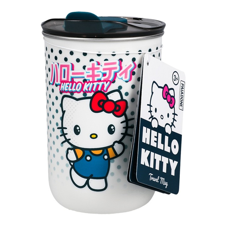 Чаша Paladone Travel Mug, Hello Kitty™, 500 ml, Термоизолирана, Thermomugre