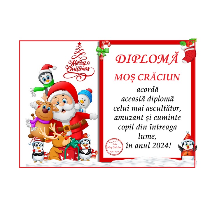 Diploma Magnetica Mos Craciun