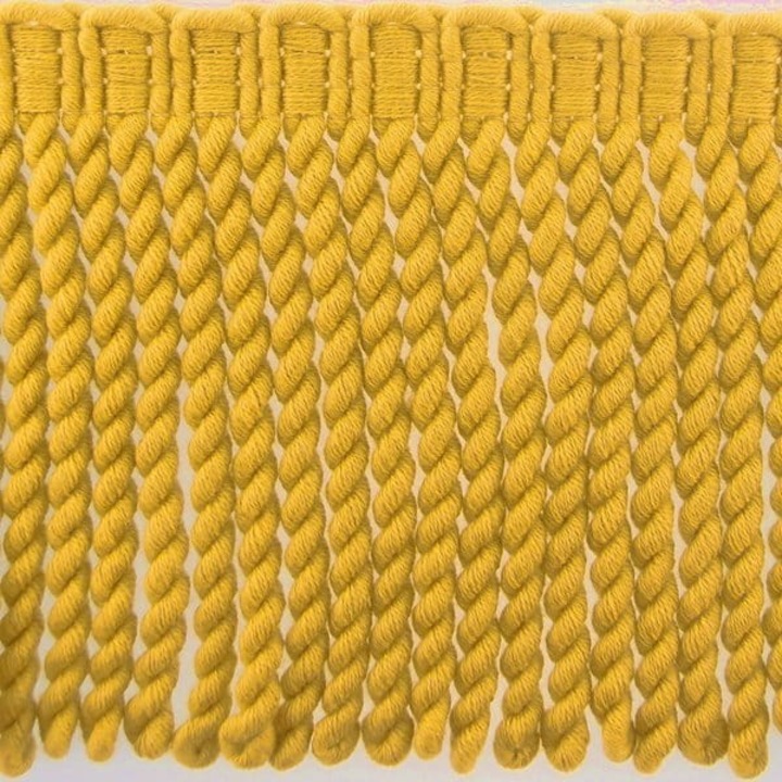 Franjuri din bumbac BF-200, 200mm, lungi, galben miere