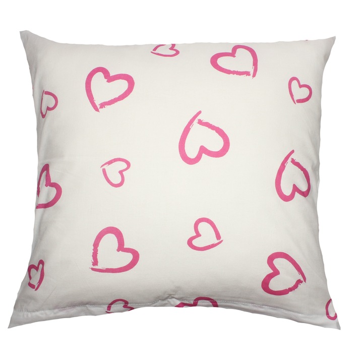 Fata de perna, inimioare roz