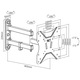Suport TV de perete A+ SPK223, reglabil, 23"-43" (60cm-108cm), Negru