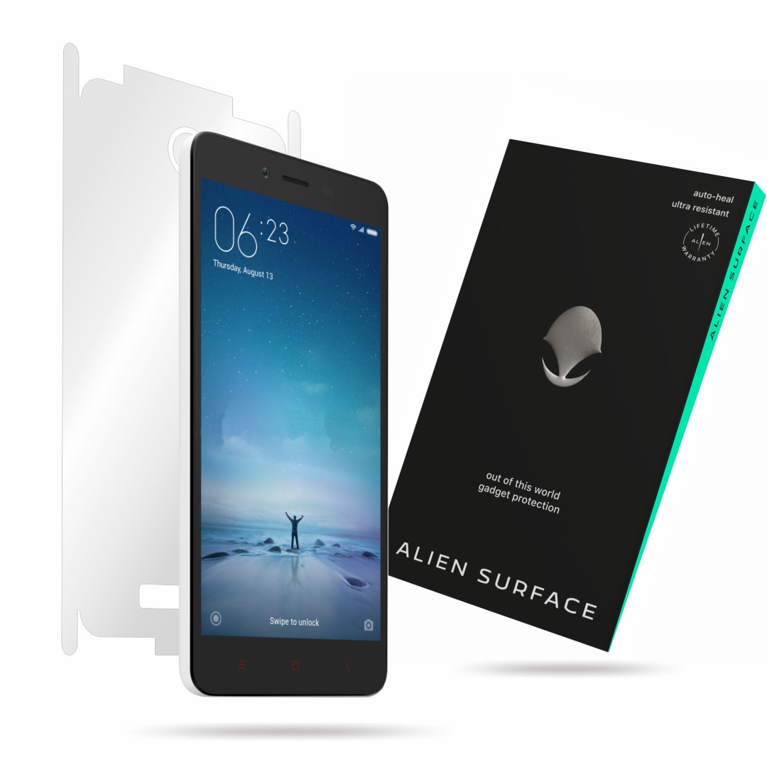 Folie Alien Surface, Xiaomi Redmi Note 2, protectie spate, laterale