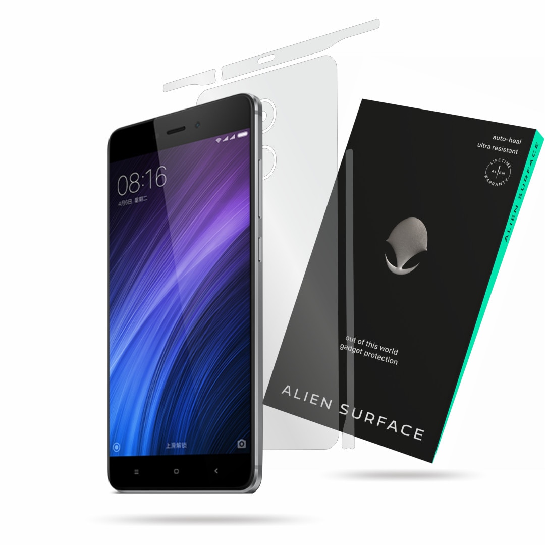 Folie Alien Surface, Xiaomi Redmi 4 Prime, protectie spate, laterale