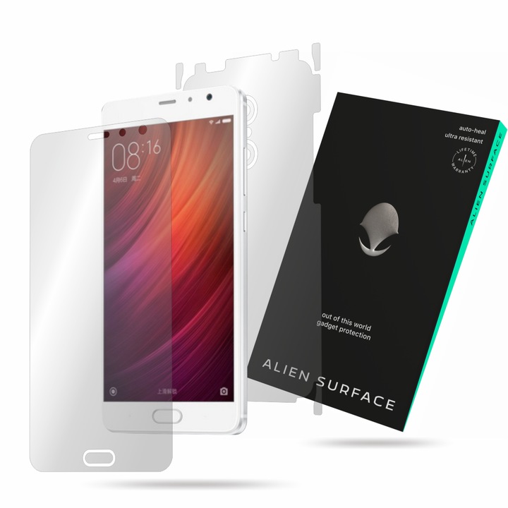 Folie protectie, compatibil cu Xiaomi Redmi Pro, ecran, spate, laterale, Alien Surface
