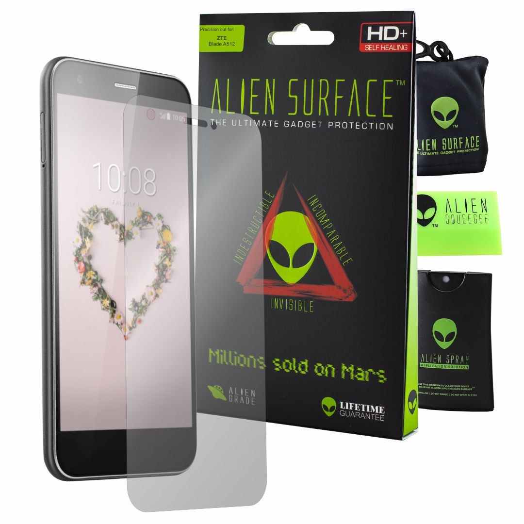 Folie Alien Surface HD, ZTE Blade A512, protectie ecran + Alien Fiber cadou