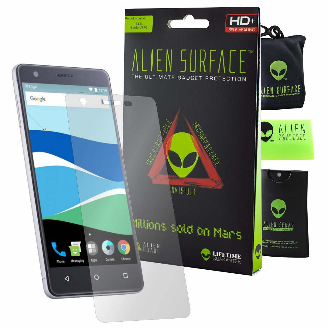 Folie Alien Surface HD, ZTE Blade V770, protectie ecran + Alien Fiber cadou