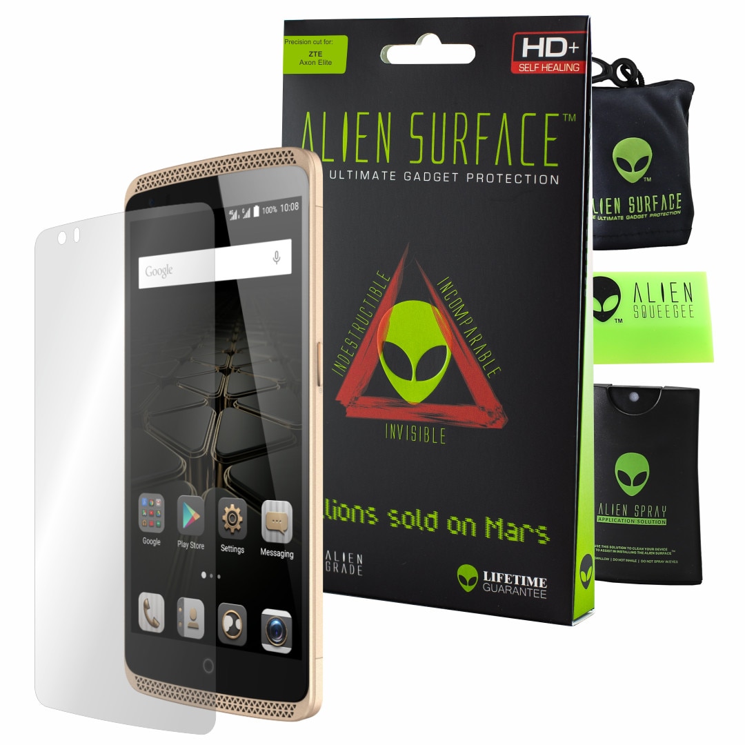 Folie Alien Surface HD, ZTE Axon Elite, protectie ecran + Alien Fiber cadou