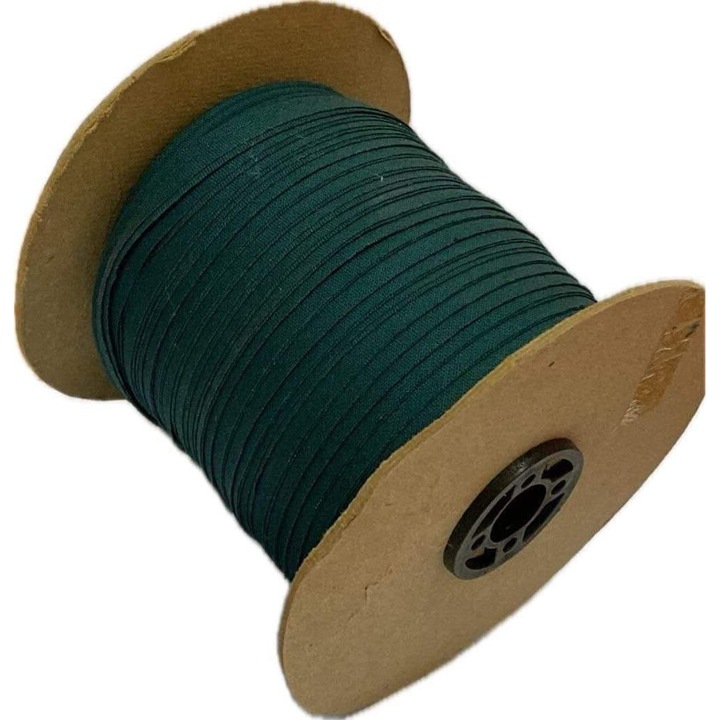 Textilszál, 12mm, 1 m, pamut, zöld