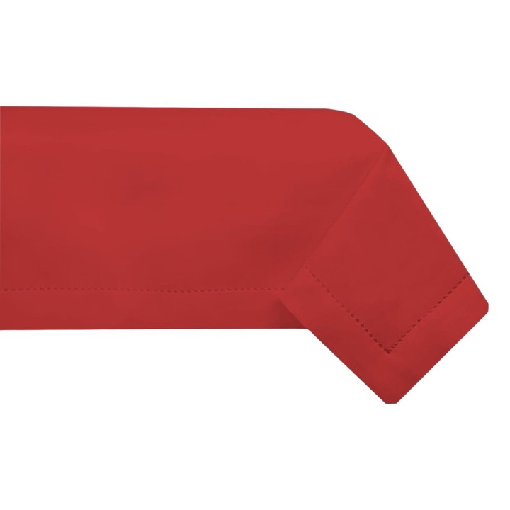 Fata de masa, rosu, Nice, 60x120cm, 100% poliester, cu margine cusuta