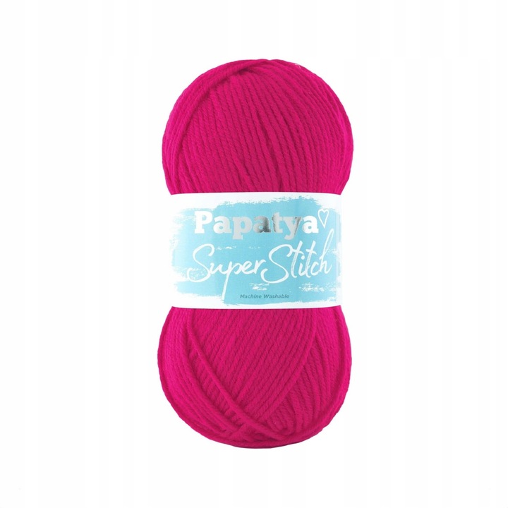 Garnitur textil Kufer Wloczka Papatya Super Stitch, 100% acril, 200mb, 100g, culoare 4370