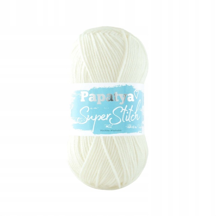 Garnitur textil Kufer Wloczka Papatya Super Stitch, 100% acril, 200m, 100g, culoare 1200