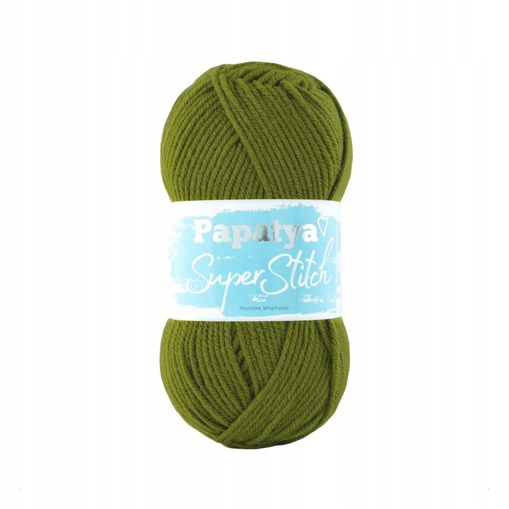 Garnitur textil Kufer Wloczka Papatya Super Stitch, 100% acril, 200m, 100g, culoare 6950