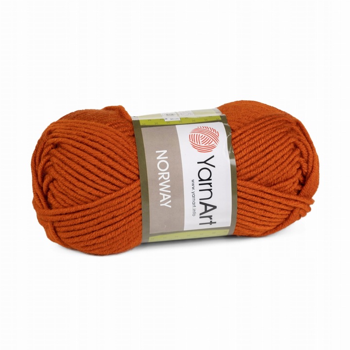 Textil cérna, Yarnart, 100g, 100% akril, 105m, narancs
