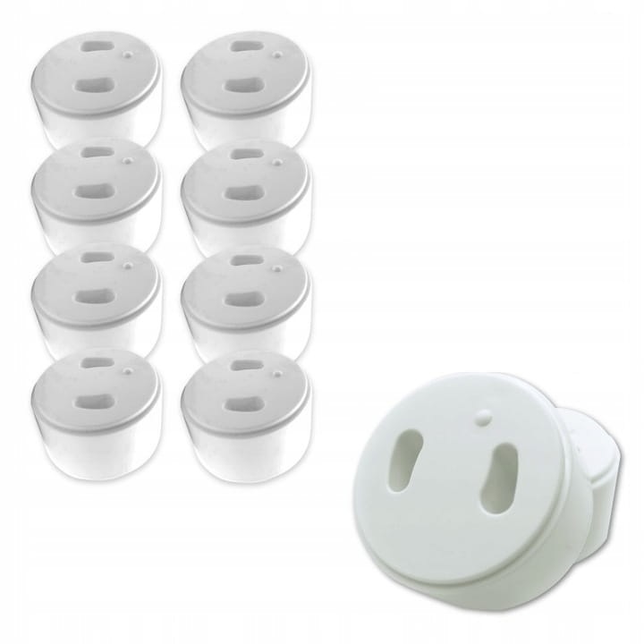 Set 10 protectii pentru prize, alb