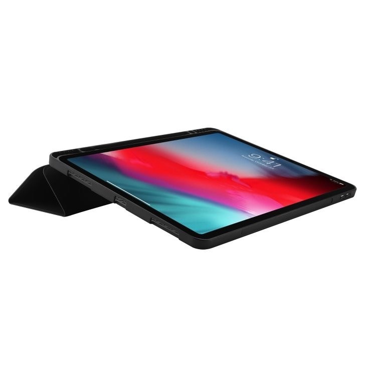Husa pentru Apple iPad Pro 13 (2024) M4, Tip Stand, Cu Suport Apple Pencil, Albastru