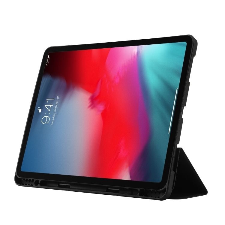Husa pentru Apple iPad Pro 13 (2024) M4, Tip Stand, Cu Suport Apple Pencil, Albastru