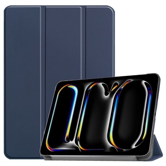 Husa pentru Apple iPad Pro 13 (2024) M4, Tip Stand, Cu Suport Apple Pencil, Albastru