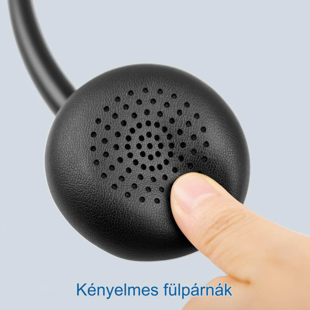 Casti cu fir, New Bee, Negru