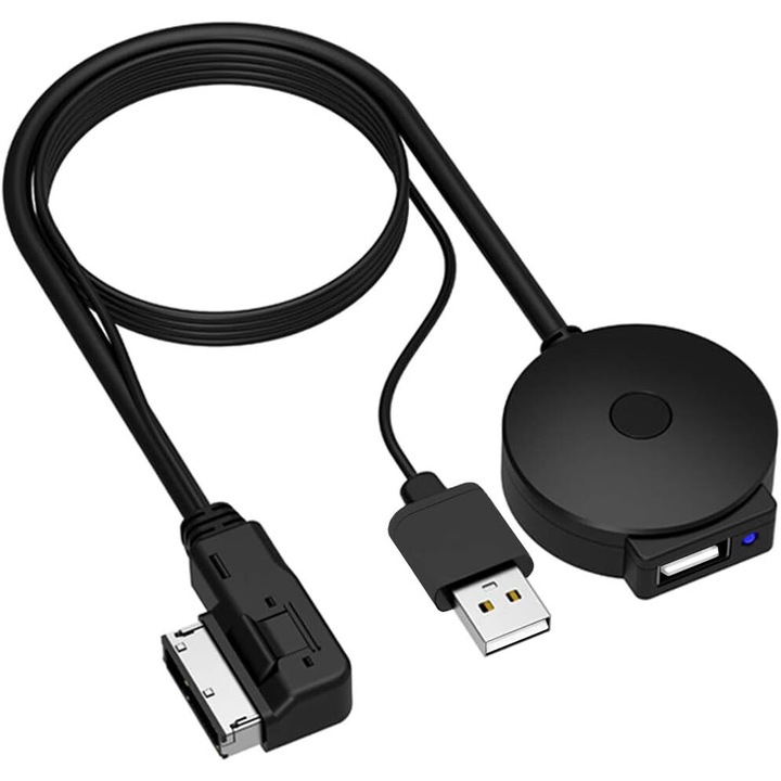 Modul Bluetooth 5.0, PsAyl®, cu USB pentru Audi MMI 2G, plug and play, aux in, redare audio, Negru