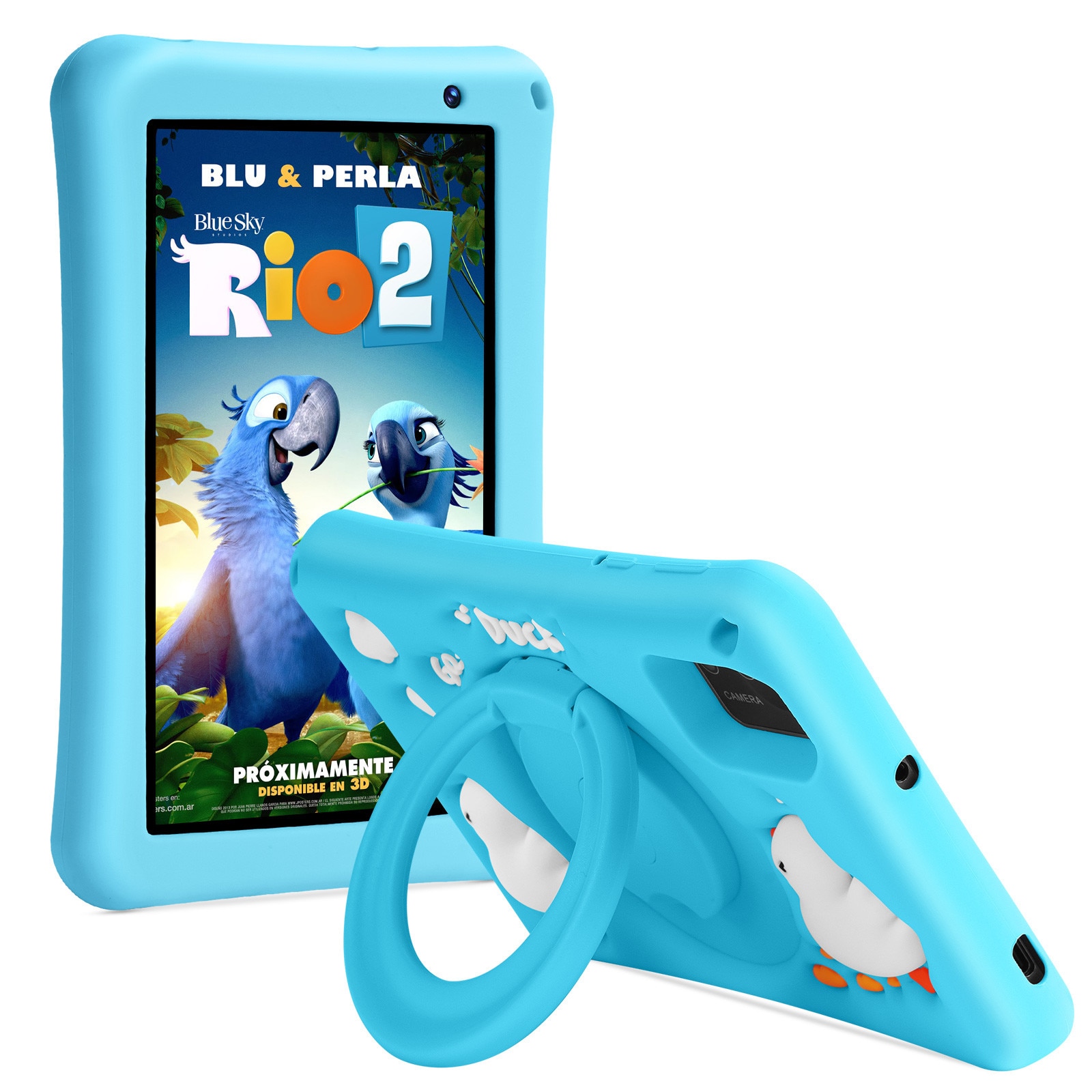 Tableta copii 7 inci，BRILLAR Tableta Android 13, octa-core，8GB RAM，64GB，WIFI，Bluetooth, Albastru cer