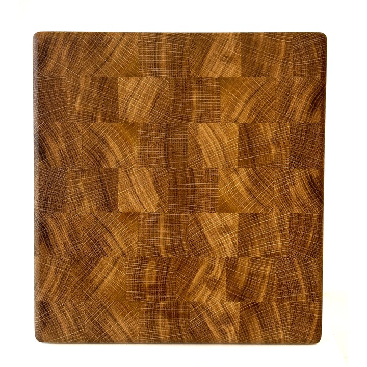 Tocator lemn masiv de stejar "end grain" 210x210x25
