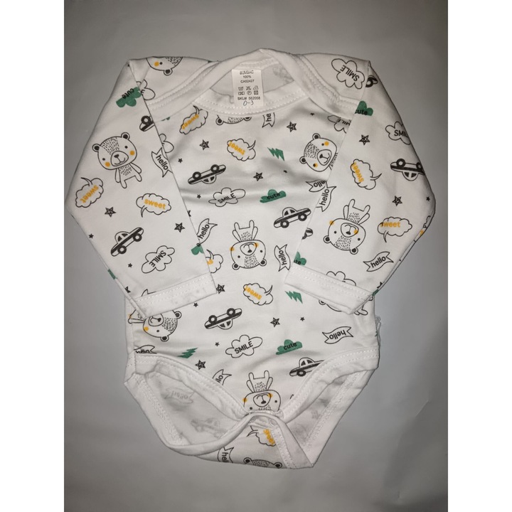 Body bebe diverse modele, maneca lunga, 0-3 luni