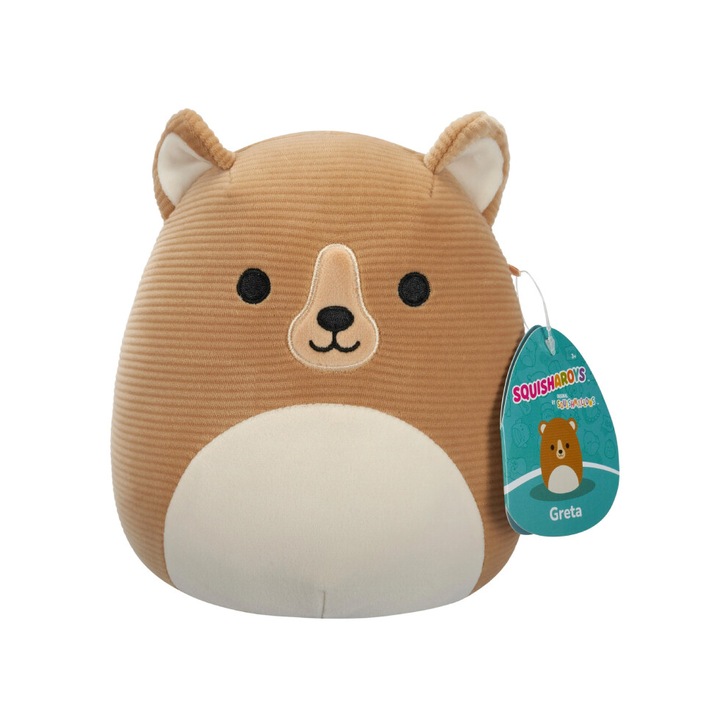 Jucarie de plus Squishmallows Greta Grizzly Bear Squisharoys 19cm