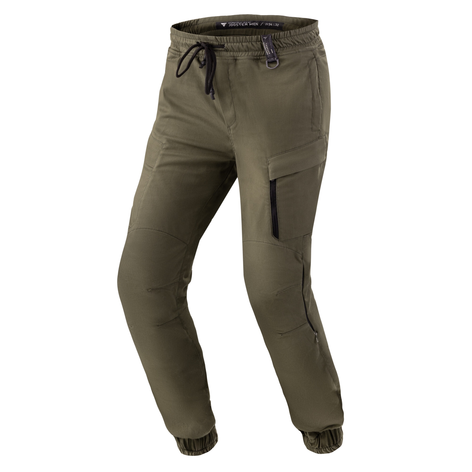 Pantaloni moto jogger, Shima Joggster, Kaki, 32 - eMAG.ro