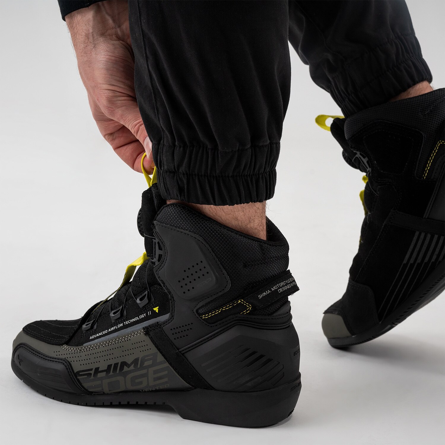 Pantaloni moto jogger, Shima Joggster, Negru, 40 - eMAG.ro